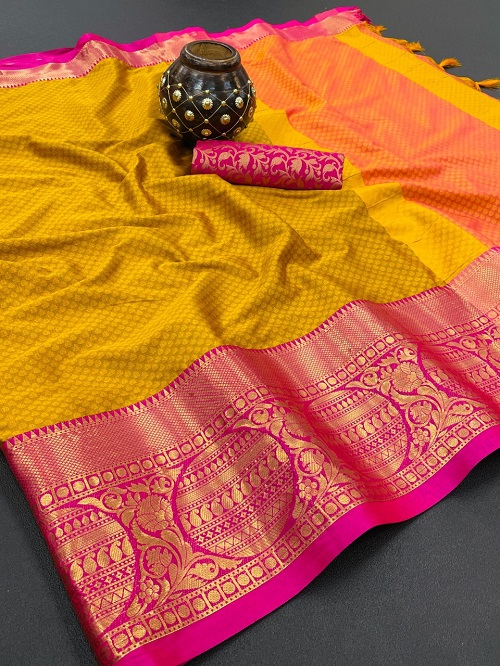 Aab Zoom Mercerised Cotton Silk Saree Collection